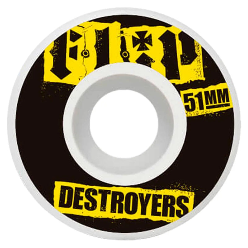 Flip Destroyers Wheels Black Yellow 100A