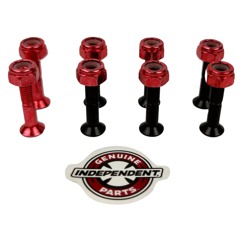 Independent Skateboard Cross Bolts Red Phillips 1"