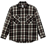 Big boy overshirt flannel red white black