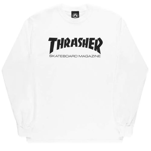 Thrasher Skate Mag Longsleeve White