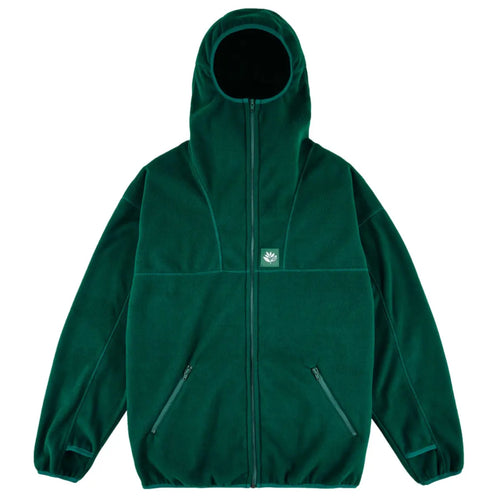 Antartic zipped hoodie green magenta