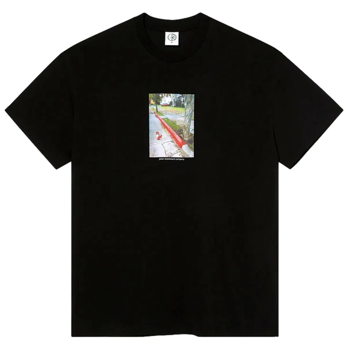 Polar red curb tee black
