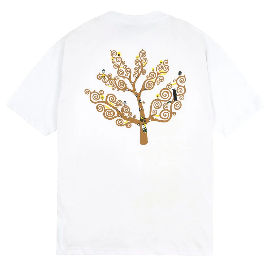 Magenta life tee white