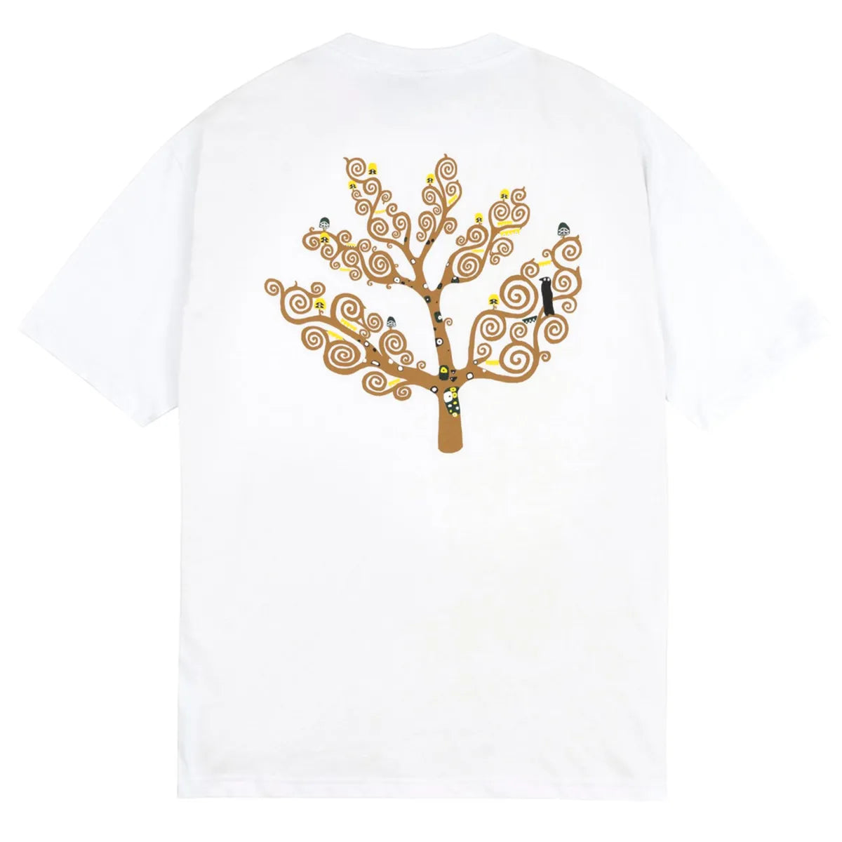 Magenta life tee white