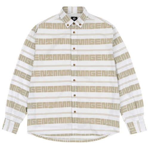 Magenta maze stripe shirt white