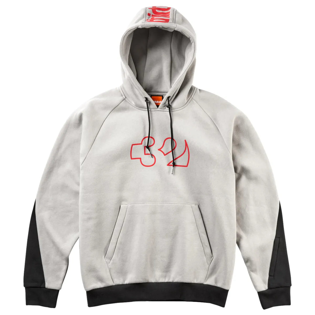 Thirty Two team tech hoodie cement