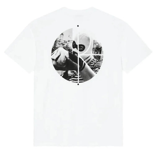 Polar fill logo tee klez white