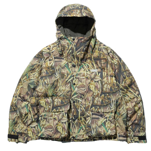 X LARGE HOODED PUFFER JACKET CAMO