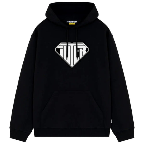 Iuter logo hoodie black