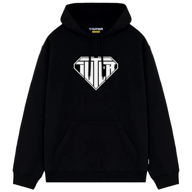 Iuter logo hoodie black