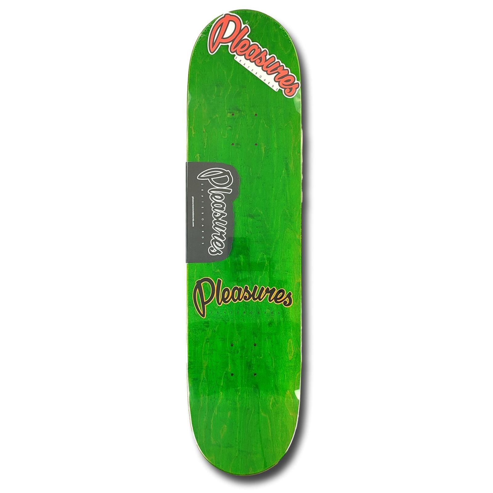 PLEASURES SKATEBOARDS TAVOLA CLASSIC LOGO HOLOGRAPHIC FOIL 7.87"