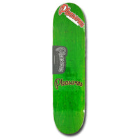 PLEASURES SKATEBOARDS LOGO CLASSIC DECK SILVER FOIL 8.0"