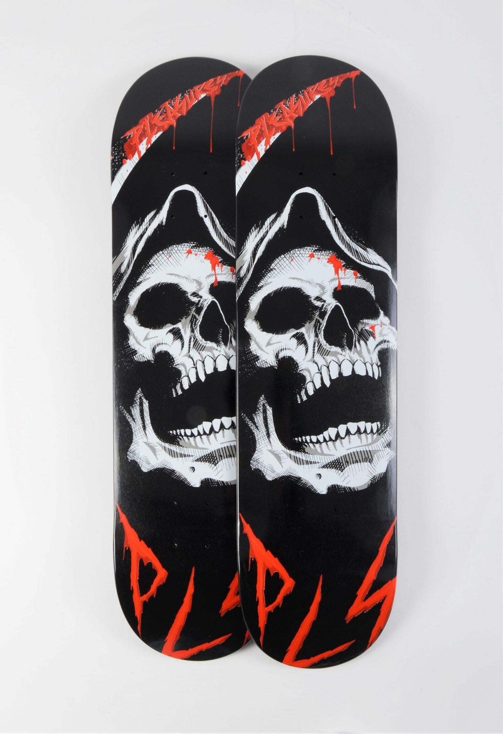 Pleasures Skateboards Black Death Tavola 7.75"