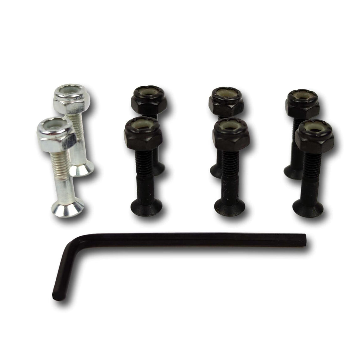 INDEPENDENT SKATEBOARD CROSS BOLTS VITI SILVER PHILLIPS 1"