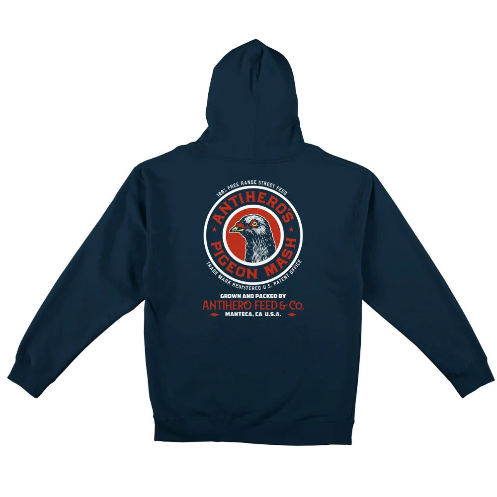 Sweat à capuche Thrasher X Anti Hero Cover the Heart Ash Grey