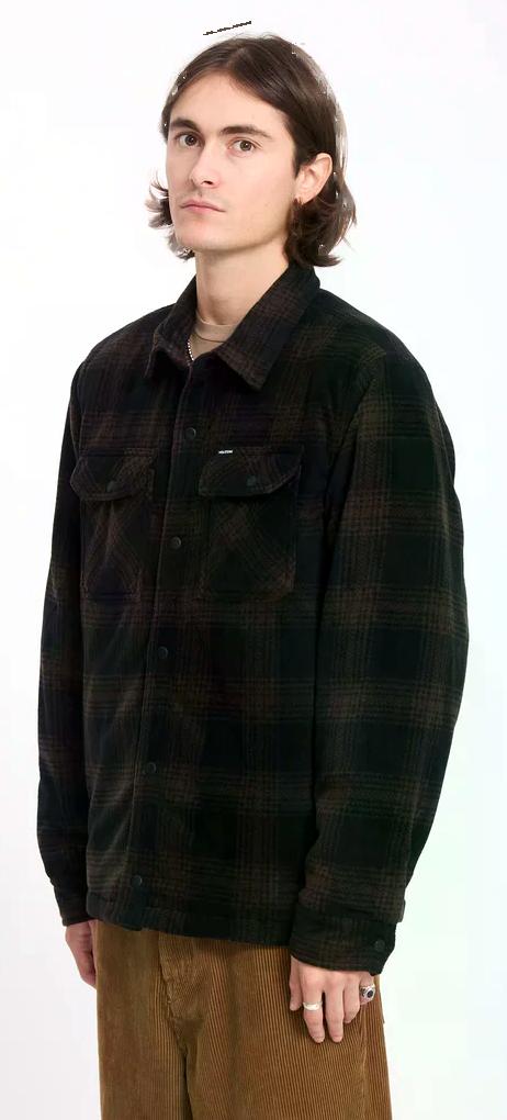 Volcom Bowered 2 Fleece Shirt Cacao