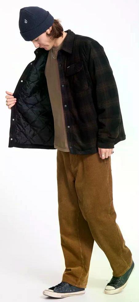 Volcom Bowered 2 Fleece Shirt Cacao