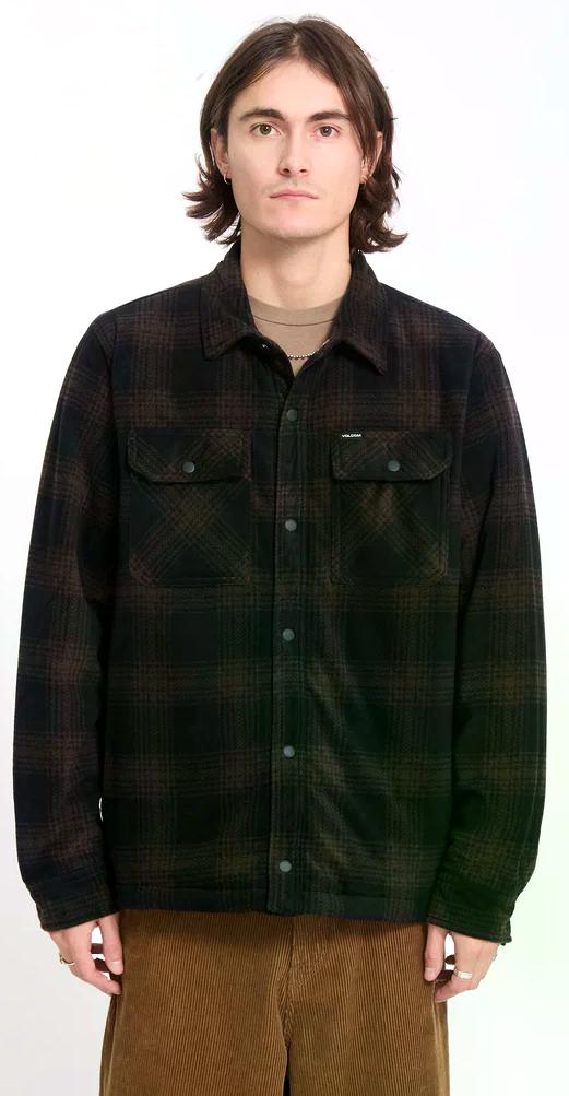 Volcom Bowered 2 Fleece Shirt Cacao