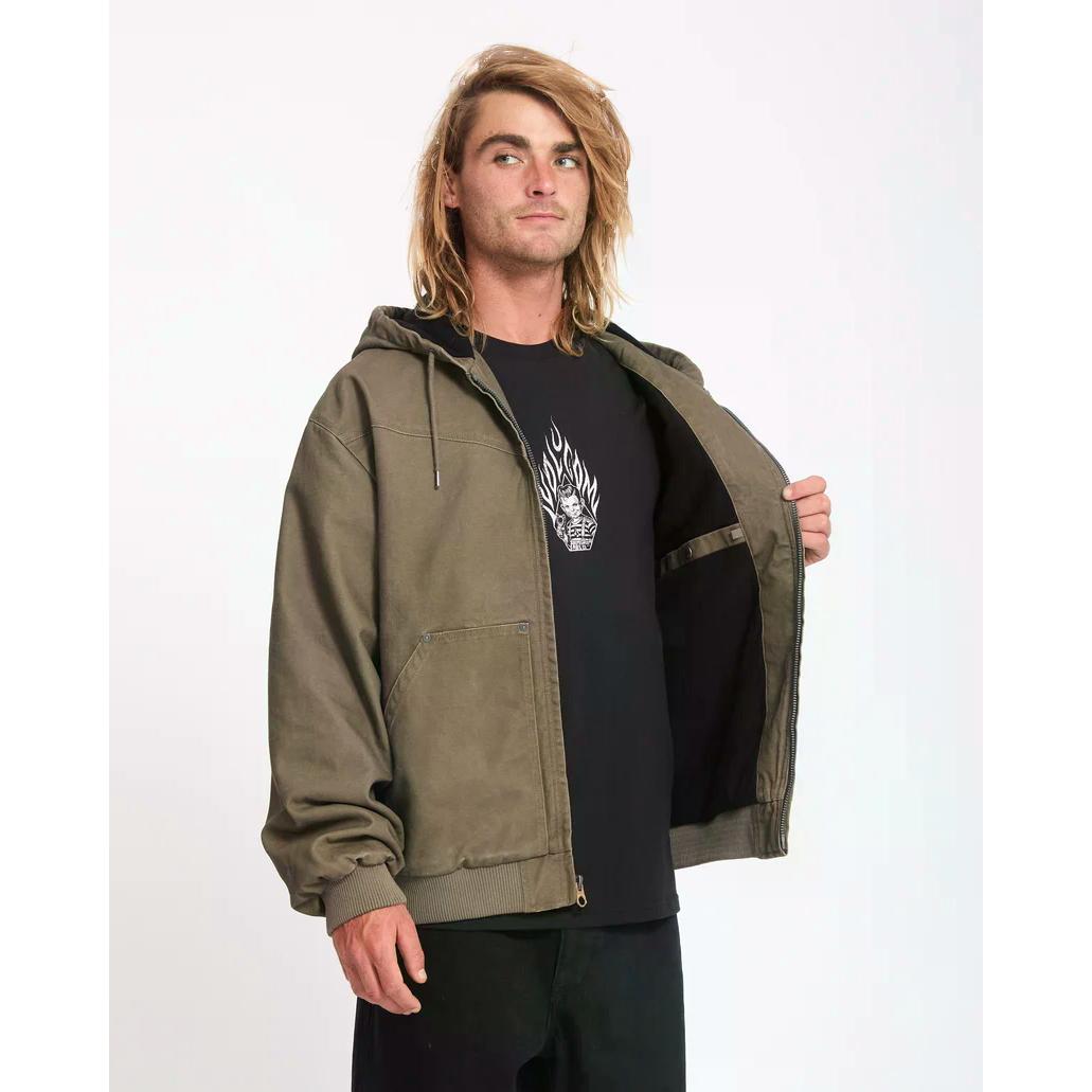 Camisa de manga larga Volcom Zander Dark Khaki
