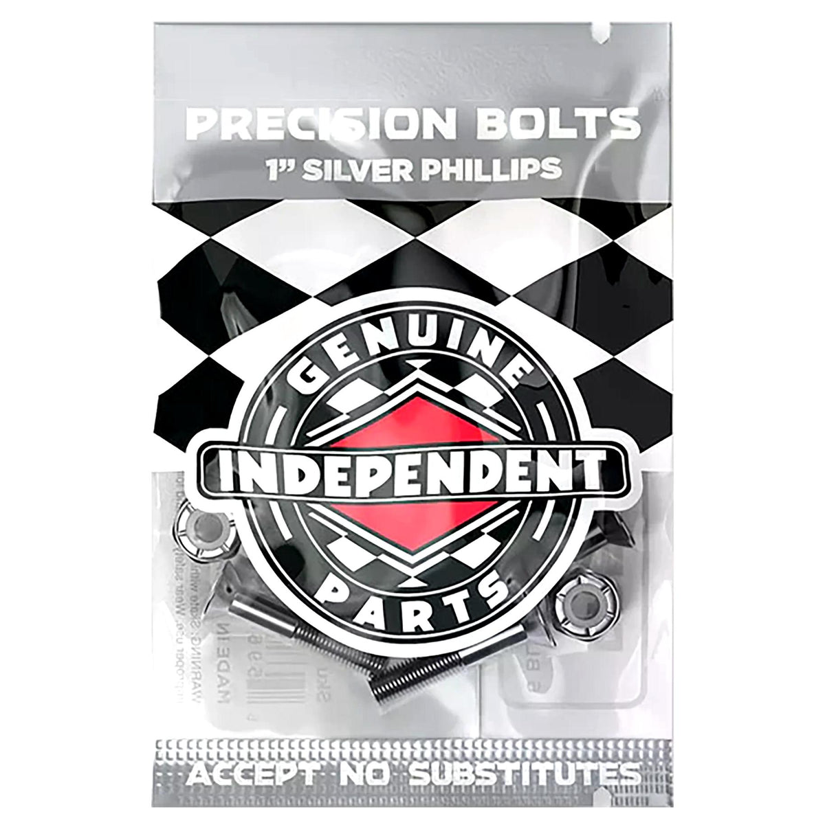 Independent Skateboard Cross Bolts Viti Silver Phillips 1"