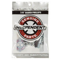 Independent Skateboard Silver Cross Bolts Phillips-Schrauben 7/8"