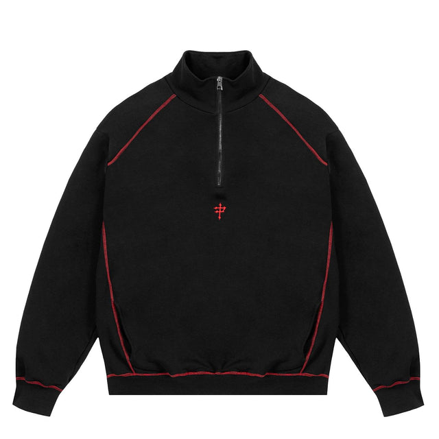 Propaganda Capital Half Zip Crewneck