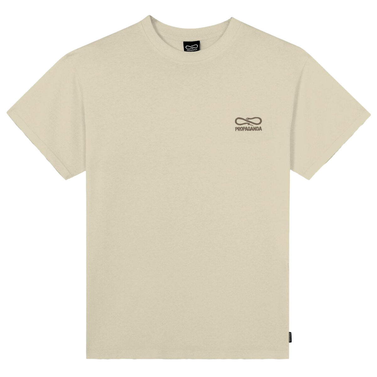 Propaganda Logo Embroidery TEE Beige