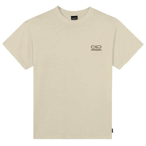 Propaganda Logo Embroidery TEE Beige