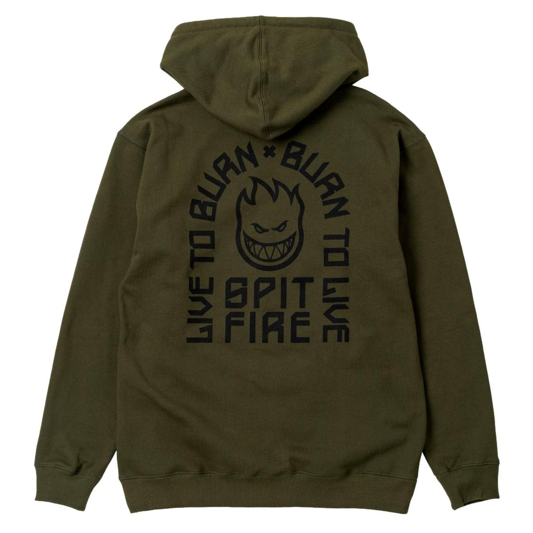Spitfire LTB Arch Emb Zip Hoodie Olive