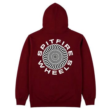 Spitfire Wheels Hoodie Swirl Burgundy