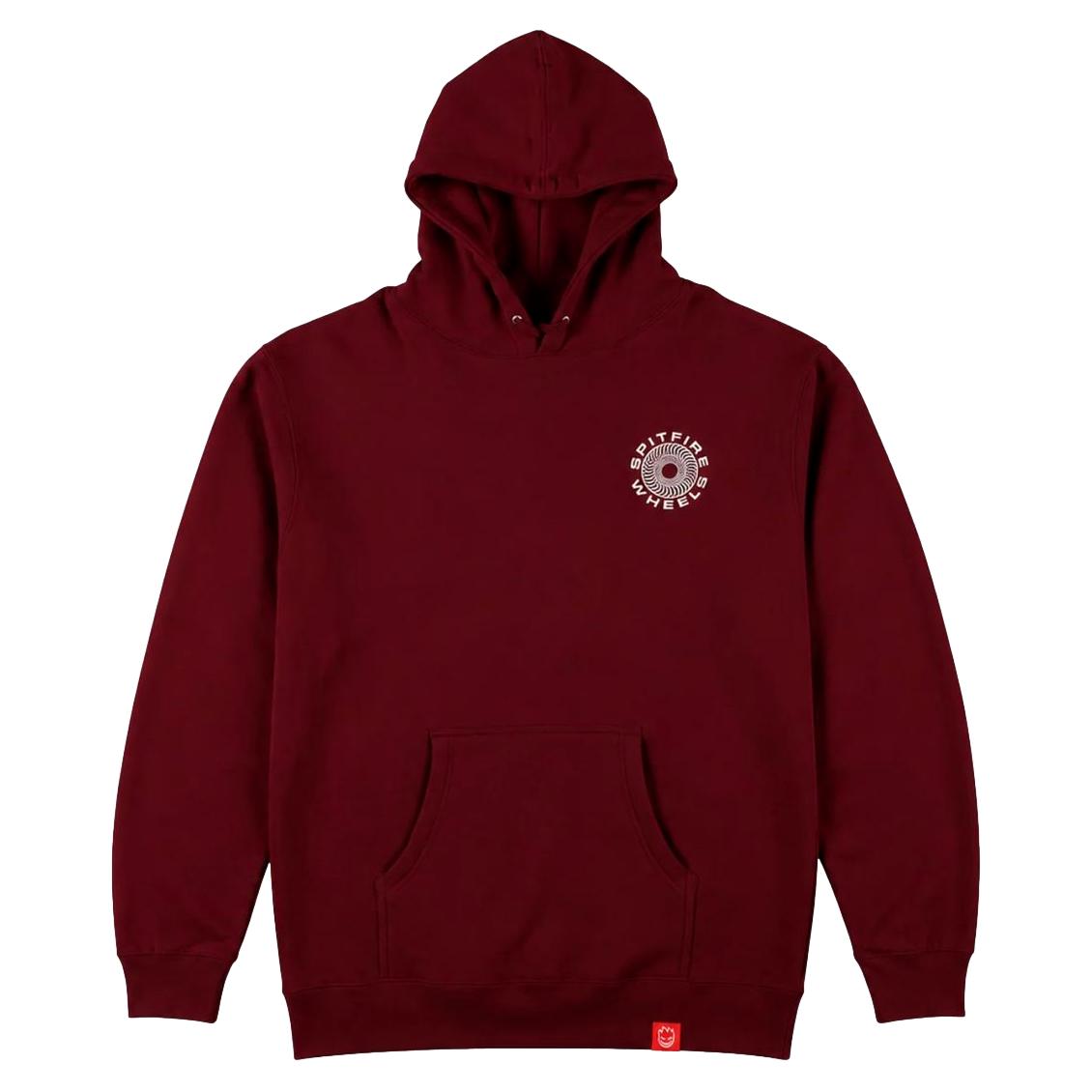 Spitfire Wheels Hoodie Swirl Burgundy