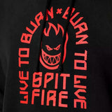 Spitfire Wheels Hoodie Arch Black Red