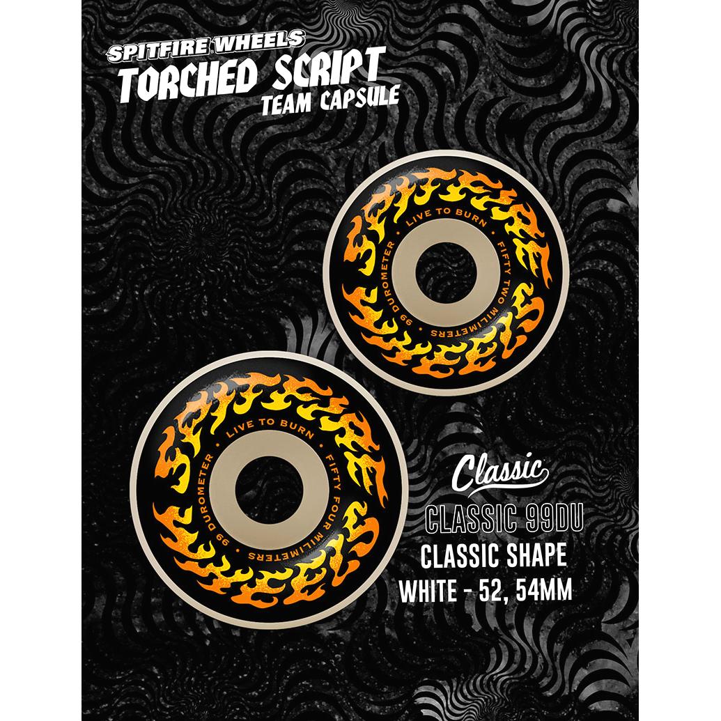 Spitfire Wheels Thorched Script 99 A