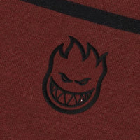 Spitfire T-Shirt Bighead EMB Stripe Burgundy