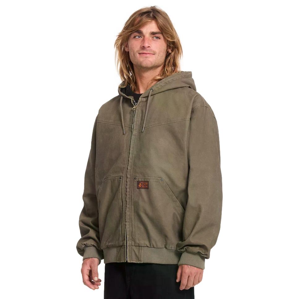 Chemise manches longues Volcom Zander Dark Khaki